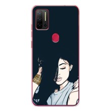 Чехол с печатью для Ulefone Note 11P - (Мода) (AlphaPrint) (Красивая девочка)