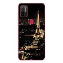 Чехол Эйфелева Башня для Ulefone Note 11P - (AlphaPrint) (Ночной Париж)