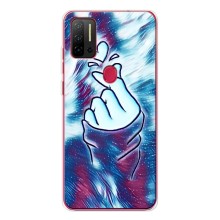 Чехол с принтом для Ulefone Note 11P (AlphaPrint - Знак сердечка) (Радужное сердце)