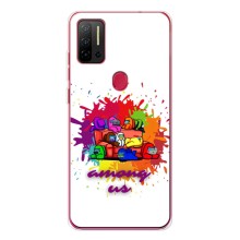 Чехол Амонг Ас для Ulefone Note 11P (AlphaPrint) (Яркий АмонгАс)
