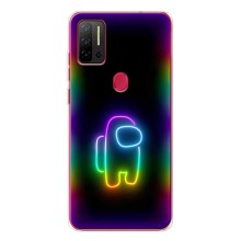 Чехол Амонг Ас для Ulefone Note 11P (AlphaPrint) (Яркий скин)