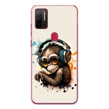 Чехол с Обезьянами Ulefone Note 11P - (AlphaPrint) (Макака в наушниках)