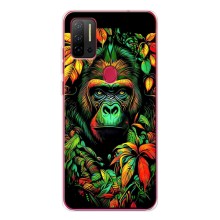 Чехол с Обезьянами Ulefone Note 11P - (AlphaPrint) (Обезьяна в тропиках)