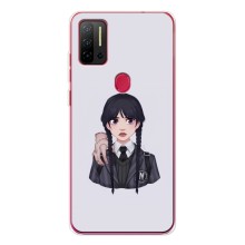 Чехлы Венсдей на Ulefone Note 11P Уэнсдей (AlphaPrint) (Уэнздей и Вещь)