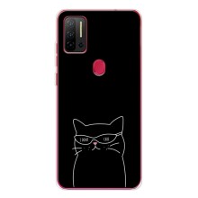 Чехол с рисунком кот на Ulefone Note 11P (Равнодушный кот)