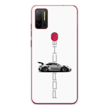 Чохол з авто Порше для Ulefone Note 11P – білий порше