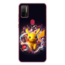 Чехол с Пикачу на Ulefone Note 11P (Пикачу с мячом)