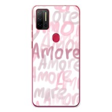 Чехол с розовым рисунком для Ulefone Note 11P (Любовь)