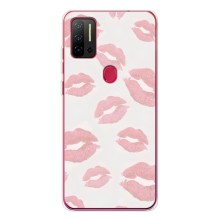 Чехол с розовым рисунком для Ulefone Note 11P (Розовые губы)