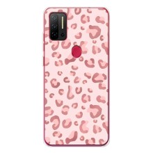 Чехол с розовым рисунком для Ulefone Note 11P (Розовый леопард)