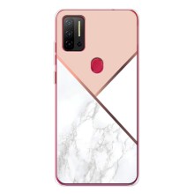 Мраморный чехол на Ulefone Note 11P (VPrint) (Тройной мрамор)