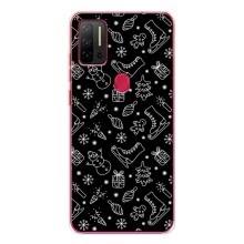 Новогодние, Праздничные Чехлы для Ulefone Note 11P - 2024 год (Новогодний фон)