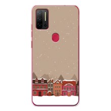 Новогодние, Праздничные Чехлы для Ulefone Note 11P - 2024 год (Зимний город)