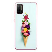 Чехлы с тематикой "ЦВЕТЫ" на Ulefone Note 11P (Цветок-мороженное)