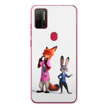 Силиконовый чехол с принтом Зоотрополіс для Ulefone Note 11P – Джуди и Ник