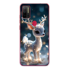 Яркий чехол для Ulefone Note 11P с Зимними Оленятами – Блистающий оленёнок