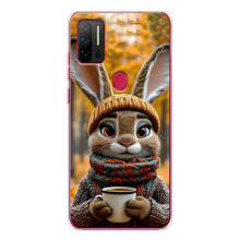 Друкований чохол 'Звірята з кавою' для Ulefone Note 11P – Зайчик з кавою