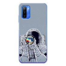 Чехол NASA для Ulefone Note 12 (AlphaPrint) (Космонавт фото)