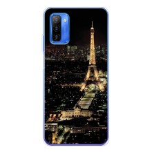 Чехол Эйфелева Башня для Ulefone Note 12 - (AlphaPrint) (Ночной Париж)
