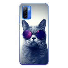Чехол с принтом для Ulefone Note 12 (AlphaPrint) Модные коты (Стильный кот)