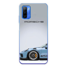 Чохол з авто Порше для Ulefone Note 12 – Блакитний Порше