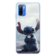 Чехол с рисунком Стич для Ulefone Note 12 – Стич с цветочком