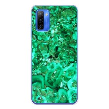 Мраморный чехол на Ulefone Note 12 (VPrint) (Салатный Мрамор)