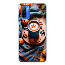 Чехол с уникальным дизайном «Осень с кофе» для Ulefone Note 12 – Кофе и тыквы