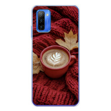Чехол с уникальным дизайном «Осень с кофе» для Ulefone Note 12 – Кофе на пледе