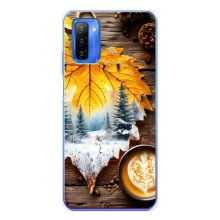 Чехол с уникальным дизайном «Осень с кофе» для Ulefone Note 12 – Осенне-зимнее кофе