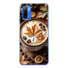 Чехол с уникальным дизайном «Осень с кофе» для Ulefone Note 12 – Пряный кофе