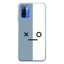 Чохли (ТПУ) (смішні стікери) для Ulefone Note 12 – Сіро-білий