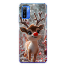Яркий чехол для Ulefone Note 12 с Зимними Оленятами
