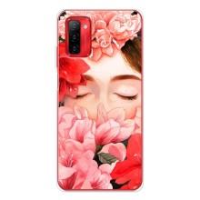 Чехлы (ART) Цветы на Ulefone Note 12P (VPrint) (Глаза в цветах)