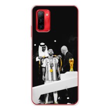 Чехлы для Ulefone Note 12P (Leo чемпион) (AlphaPrint) (Месси в накидке)