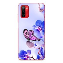 Чехлы с Цветами для Ulefone Note 12P (VPrint) (Бабочка на цветочке)