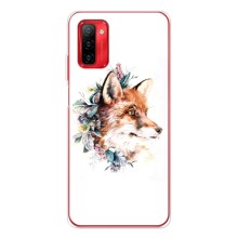 Чехлы с картинкой Лисички для Ulefone Note 12P (VPrint) (Лисичка в цветочках)