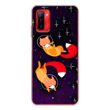 Чехлы с картинкой Лисички для Ulefone Note 12P (VPrint) (Лисички космонавты)