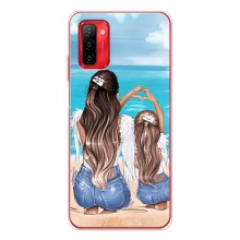 Чехол с печатью для Ulefone Note 12P - (Мама с ребенком) (AlphaPrint) (Мама с доченькой)