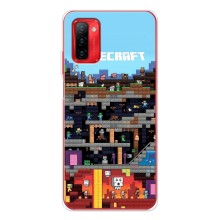 Чехол Майнкрафт на Ulefone Note 12P (AlphaPrint) Minecraft (фон Minecraft)