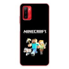 Чехол Майнкрафт на Ulefone Note 12P (AlphaPrint) Minecraft (герои Minecraft)