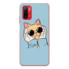 Чехол на Нот 12П с Котами (VPrint) (Котик в очках)