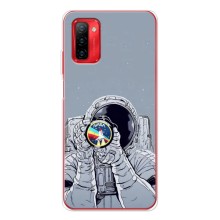 Чехол NASA для Ulefone Note 12P (AlphaPrint) (Космонавт фото)
