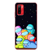 Чехол Амонг Ас для Ulefone Note 12P (AlphaPrint) (Скины в космосе)