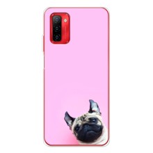 Бампер для Ulefone Note 12P з картинкою "Песики" (Собака на рожевому)