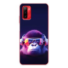 Чехол с Обезьянами Ulefone Note 12P - (AlphaPrint) (Стильная обезьяна)
