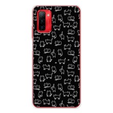 Чехол с принтом для Ulefone Note 12P (AlphaPrint) Модные коты (Меленькие котики)
