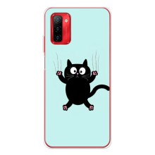 Чехол с принтом для Ulefone Note 12P (AlphaPrint) Модные коты (Падающий кот)