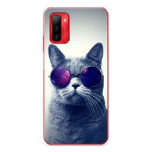 Чехол с принтом для Ulefone Note 12P (AlphaPrint) Модные коты (Стильный кот)