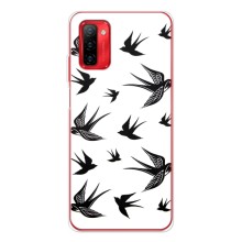 Чехол с птицами на Ulefone Note 12P (VPrint) (Ласточки)